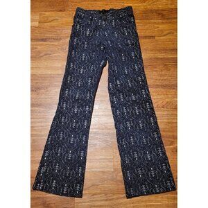 Vintage SNOB Made In Yugoslavia‎ Corduroy Embroidered Flare Pants 70s